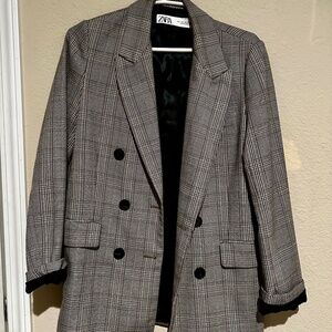 Zara Plaid Jacket